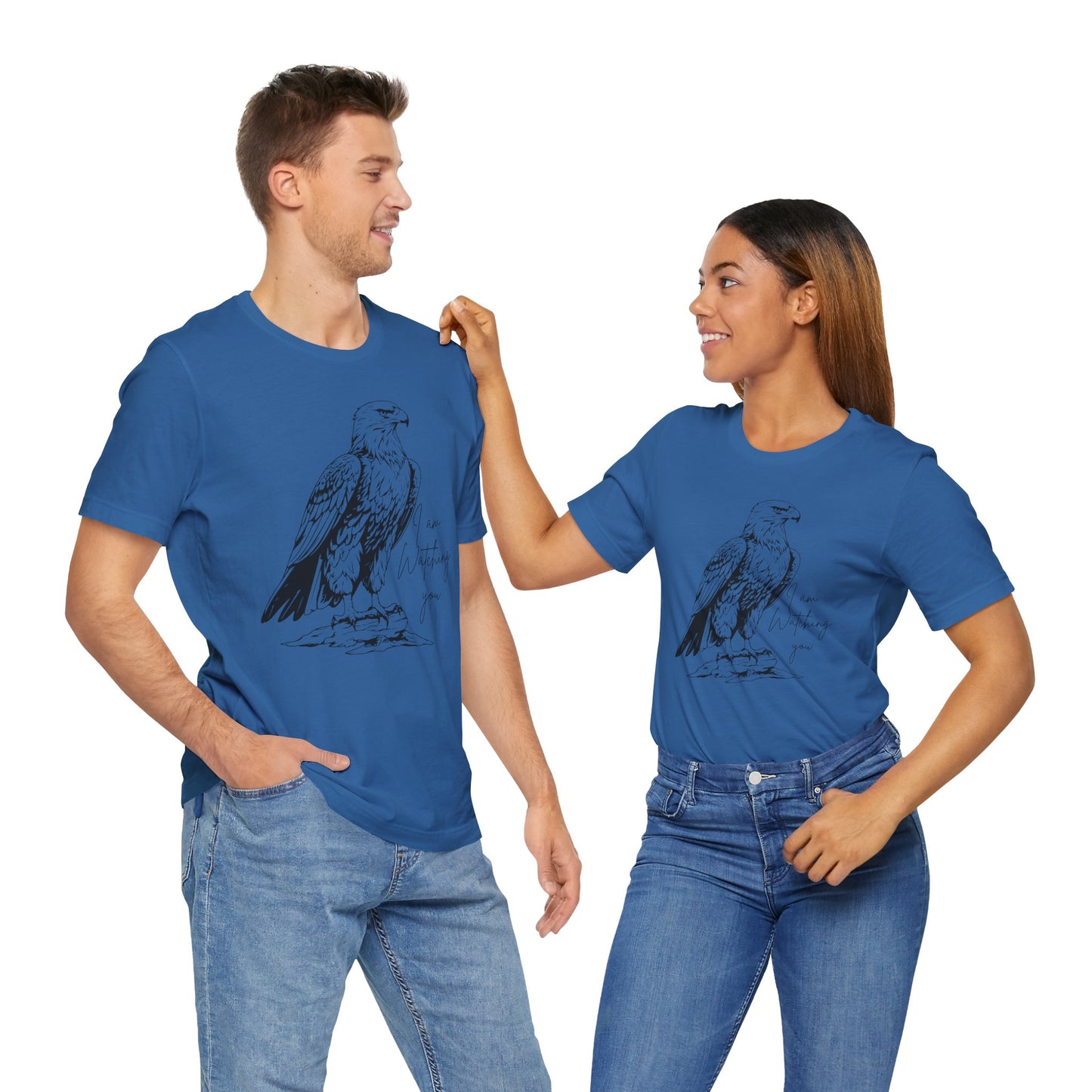 Eagle Graphic Tee - "I Am Watching You" - Unisex Short Sleeve T-Shirt