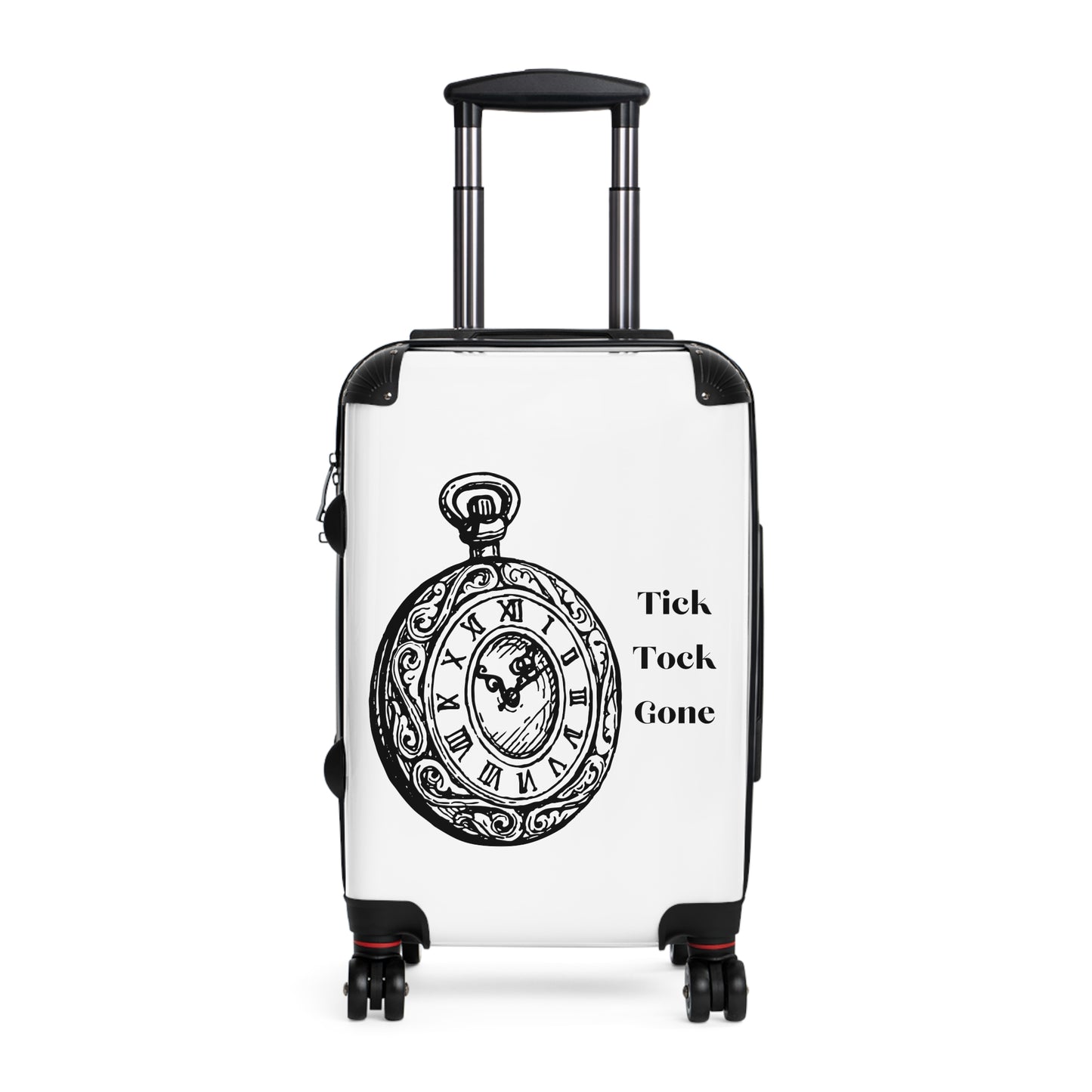 Tick Tock Gone Stylish Suitcase - Travel Chic for Adventurers