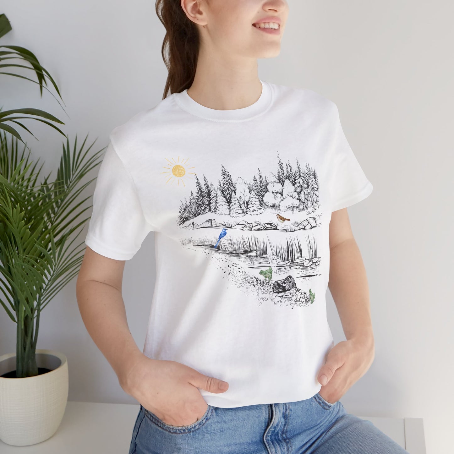 Scenic Nature Unisex Jersey Short Sleeve Tee - Outdoor Adventure Design