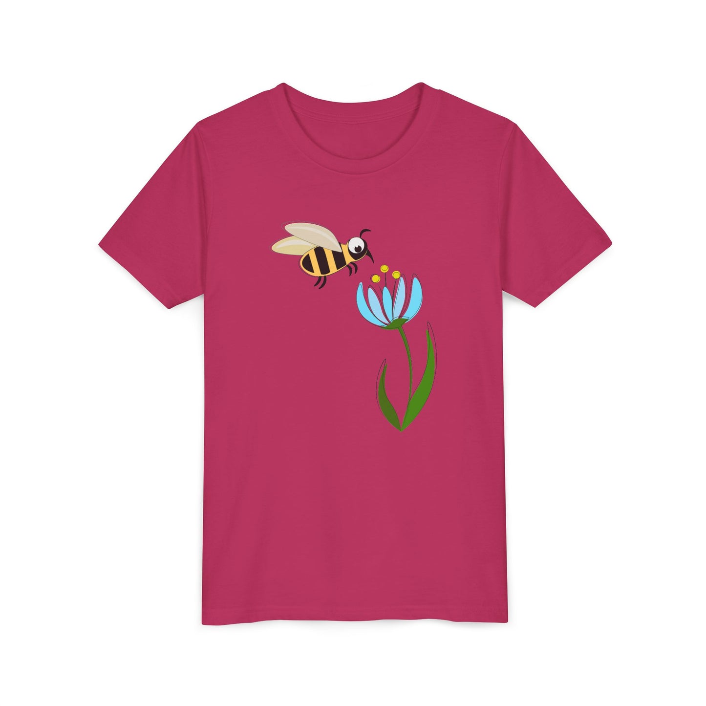 Cute Bee & Flower Youth Tee - Perfect for Nature Lovers!