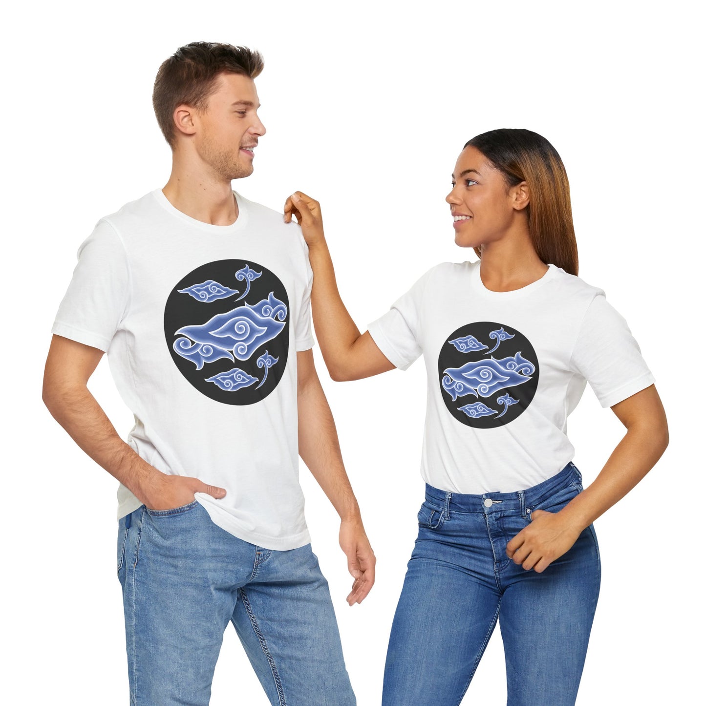 Blue Cloud Art Unisex Jersey Short Sleeve Tee